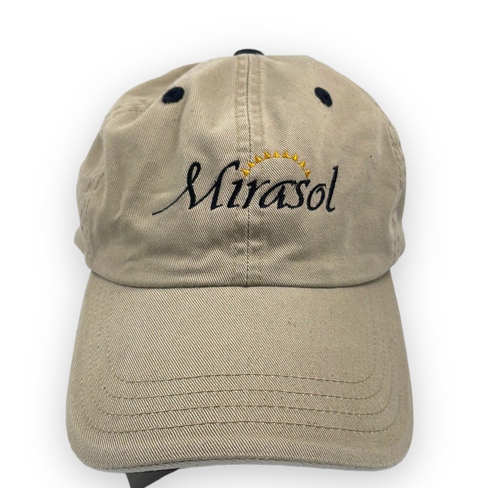 Mirasol Golf Club Tan Hat Imperial Since 1916 Denver Co. Adjustable 100% Cotton.